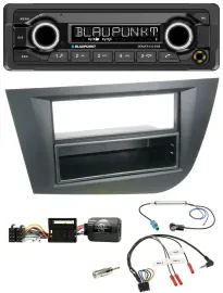 Blaupunkt Bluetooth DAB Lenkrad USB Autoradio für Seat Leon 2005-2010 schwarz