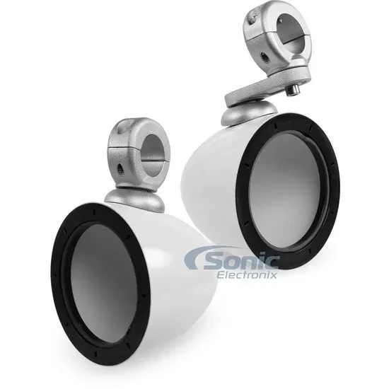 NEW! Kicker 40KMMTESW Mini Tower Enclosures for 4" Marine Power Audio Speakers