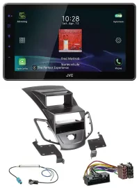 JVC DAB MP3 Bluetooth USB Autoradio für Ford Fiesta 10-17 Display schwarz