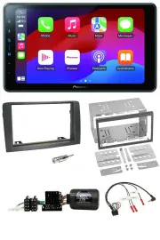 Pioneer Bluetooth 2DIN USB Lenkrad DAB Autoradio für Fiat Idea 2006-2012 grau