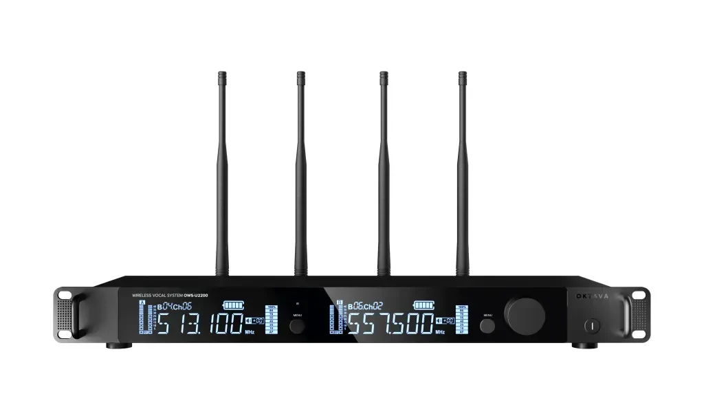 Микрофонная радиосистема Октава OWS-U2200L-B 2 канала, 2 петличных микрофона