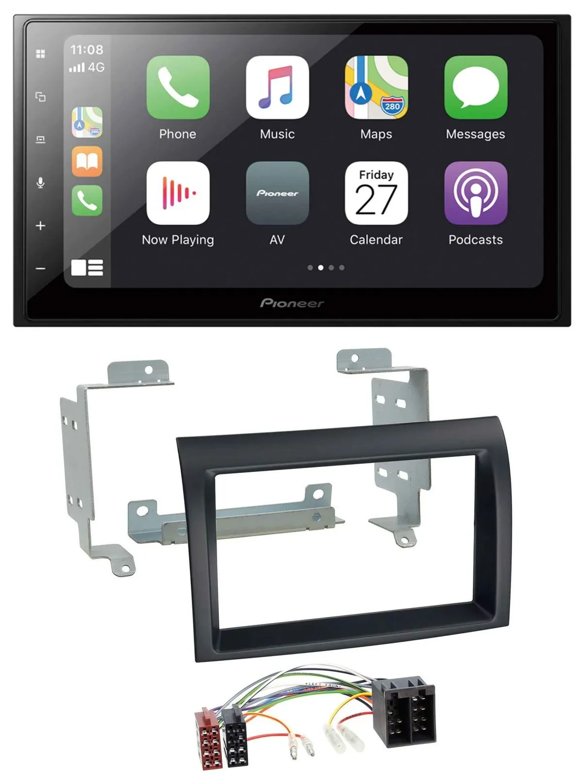 Автомагнитола для Fiat Ducato 2006–2011, Citroën Jumper Pioneer 2DIN, Bluetooth, DAB, USB, MP3