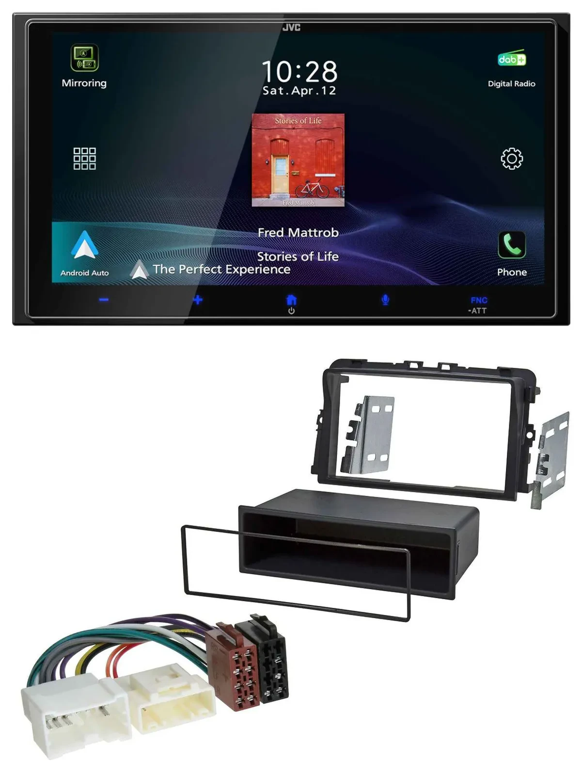 JVC USB Bluetooth 2DIN DAB MP3 Autoradio für Opel Vivaro (2011-2015)