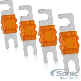 Belva BMANL150 4 Pack of 150A Nickel-Plated MANL Fuse (150 Amp Fuses) BRANDNEW