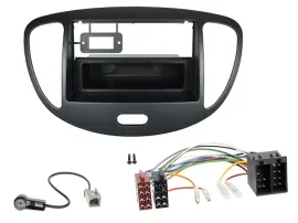 Radioeinbauset DIN Autoradio für Hyundai i10 (2008-2013) schwarz