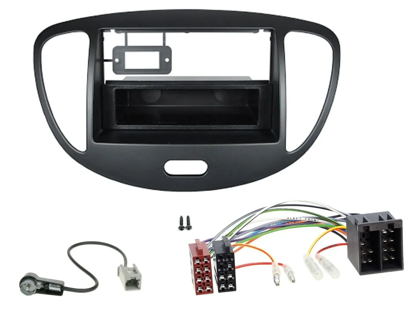 Radioeinbauset DIN Autoradio für Hyundai i10 (2008-2013) schwarz