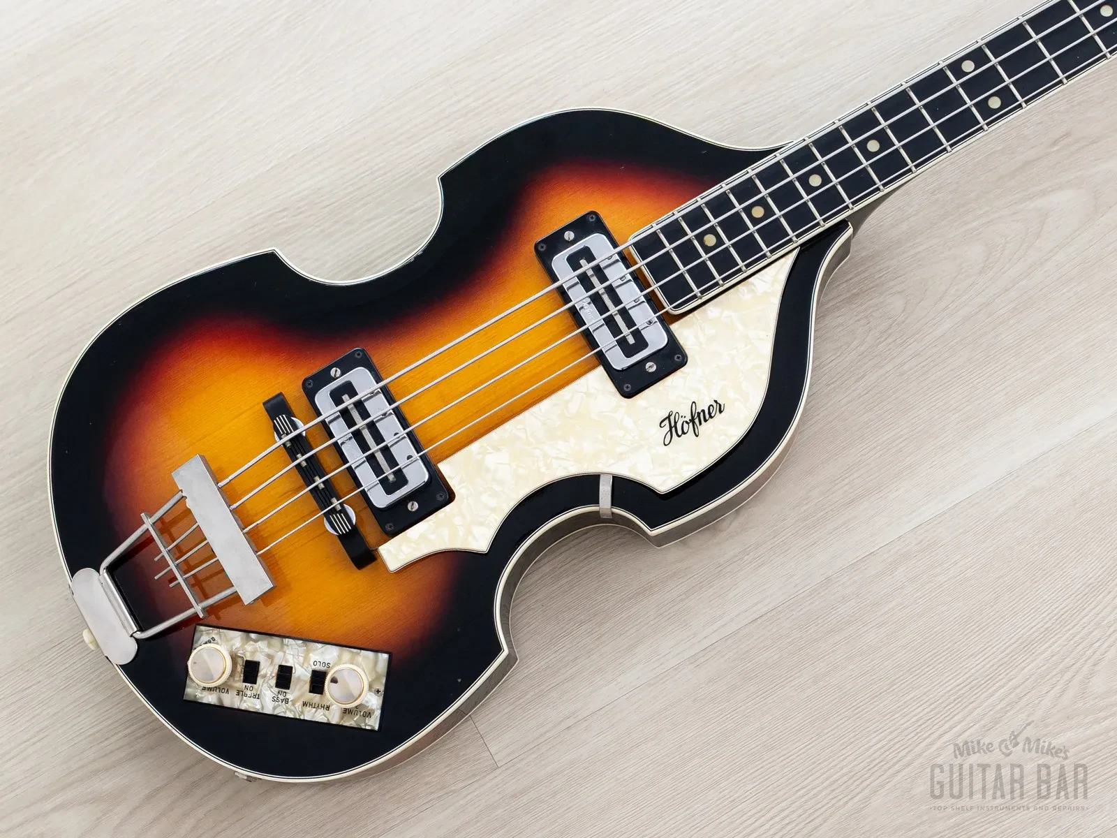Б/У Бас-гитара Hofner 500/1 Beatle Bass Violin Bass Sunburst, 1966, с blade pickups