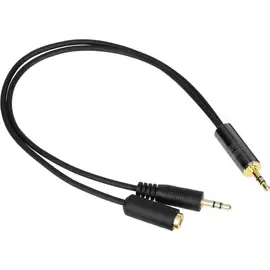 Movo Photo MV-RC300 3.5mm Male Line-in to -25dB Male Microphone Attenuator Cable