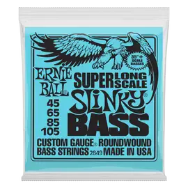 Струны для бас-гитары Ernie Ball 2849 Nickel Wound Long Scale Slinky 45-105