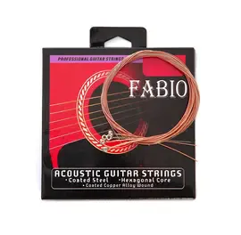 Струны для акустической гитары Fabio FA090-SL Copper 11-52