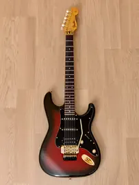 Электрогитара Fender STR-680 Pro-Feel Stratocaster SSH Raspberry Burst w/gigbag Japan 1990