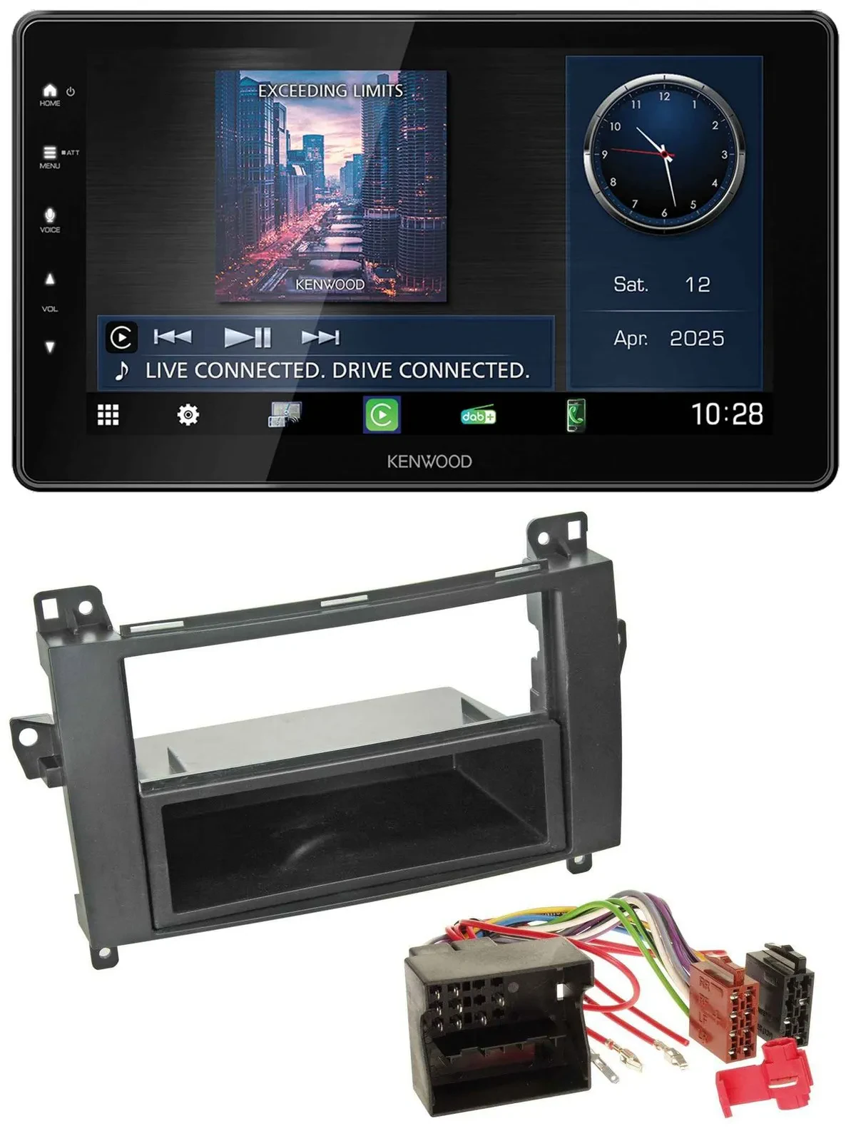 Kenwood MP3 Bluetooth USB DAB Autoradio für Mercedes B-Klasse (T245, 05-11)