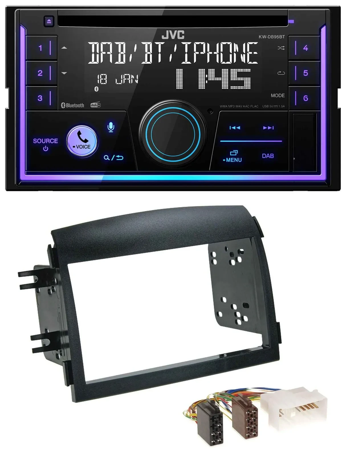 JVC MP3 USB 2DIN DAB Bluetooth CD Autoradio für Hyundai Sonata NF 2005-2008