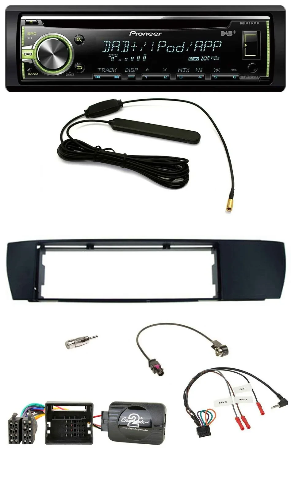 Автомагнитола Pioneer CD/USB, MP3, DAB для BMW X3 (E83) 2004–2010