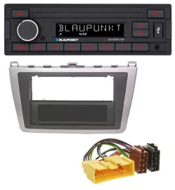 Blaupunkt MP3 AUX USB 1DIN Autoradio für Mazda 6 (08-12) silber schwarz