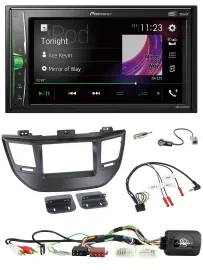 Автомагнитола для Hyundai Tucson Pioneer 2DIN DAB USB Bluetooth черная