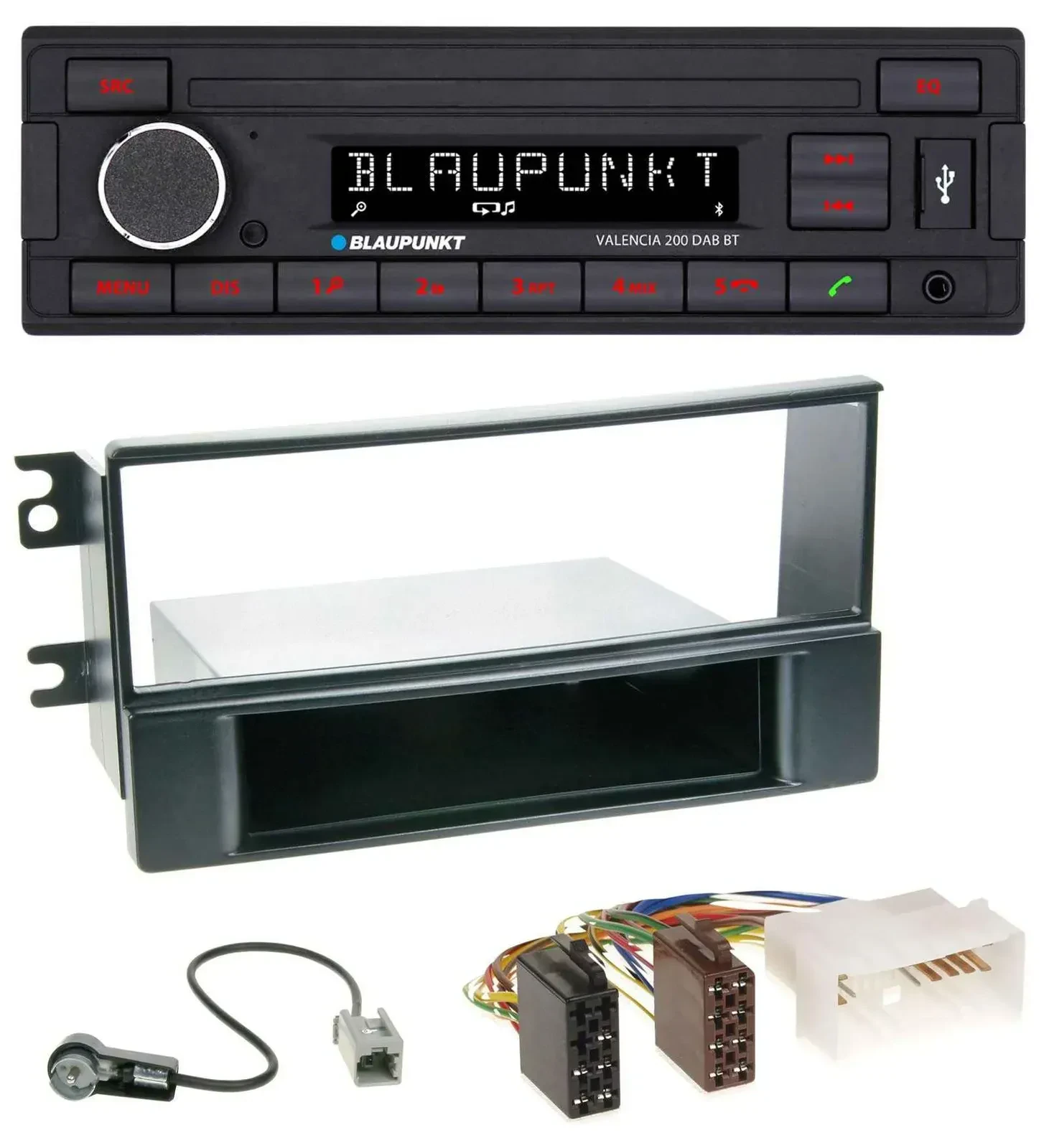 Автомагнитола Blaupunkt DAB, MP3, Bluetooth, USB для Kia Sportage II (2008–2010)