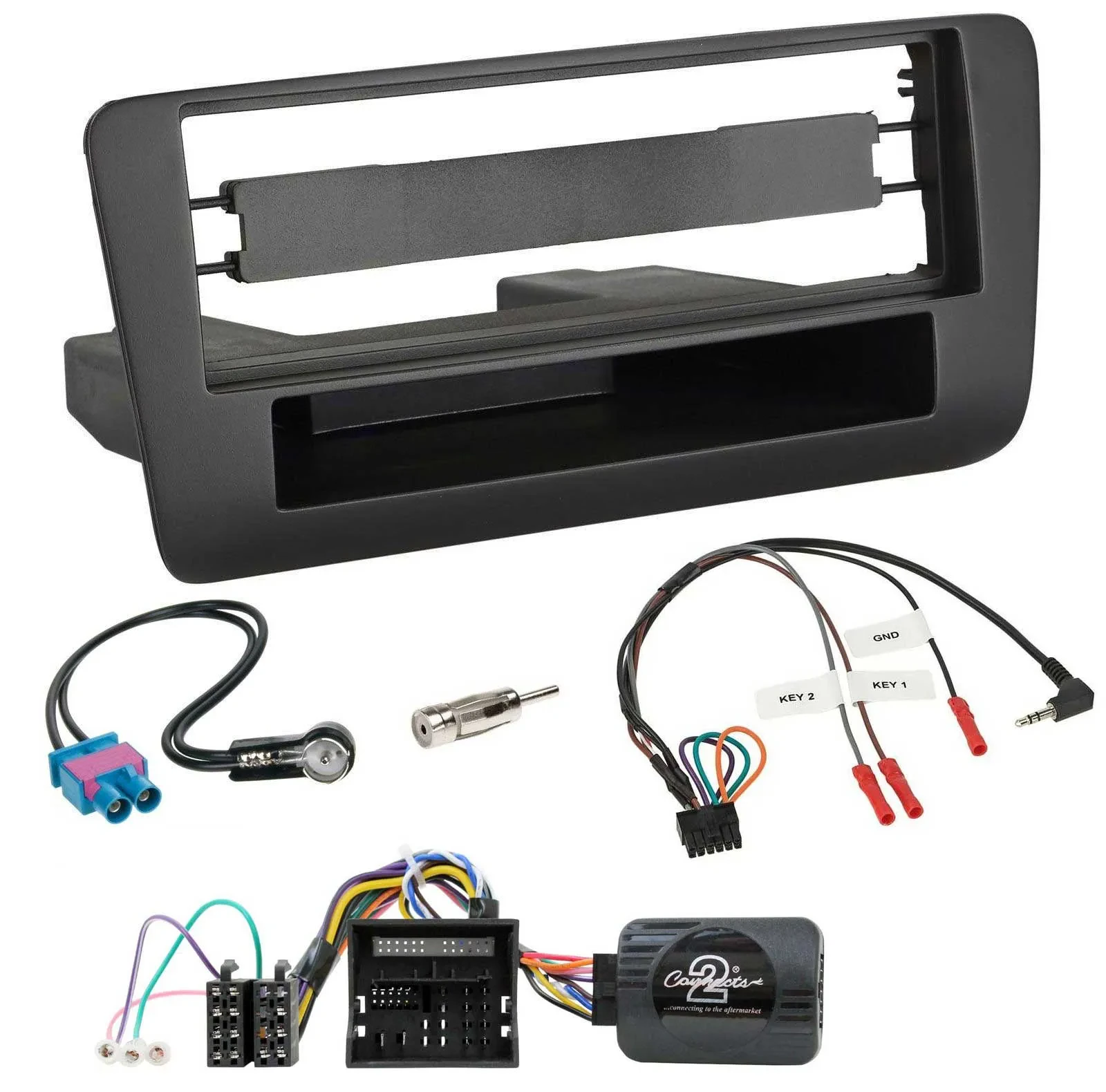 Radioset mit Lenkradadapter DIN Autoradio für Audi A1 (ab 2010)