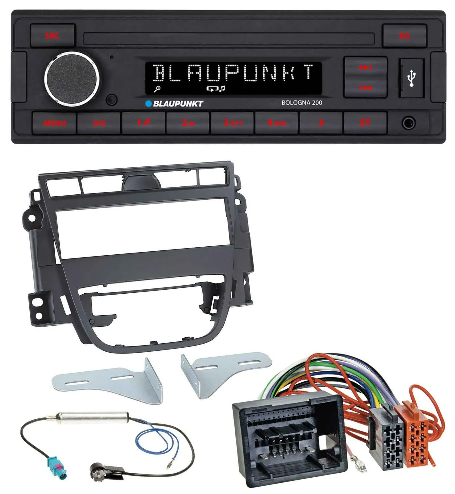 Blaupunkt MP3 AUX USB 1DIN Autoradio für Opel Meriva B (ab 2010)