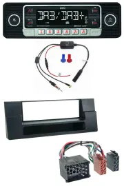 Dietz MP3 DAB Bluetooth USB Autoradio für BMW X5 E53 5er E39 Rundpin Ablagefach