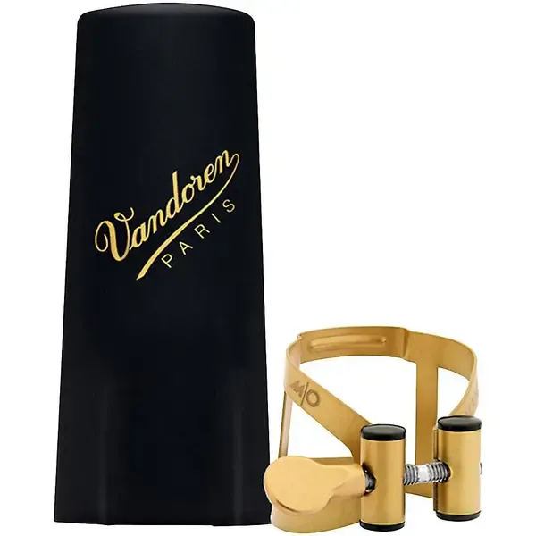 Лигатура для баритон-саксофона Vandoren M/O Series Saxophone Ligature Baritone Sax - Aged Gold with Plastic cap