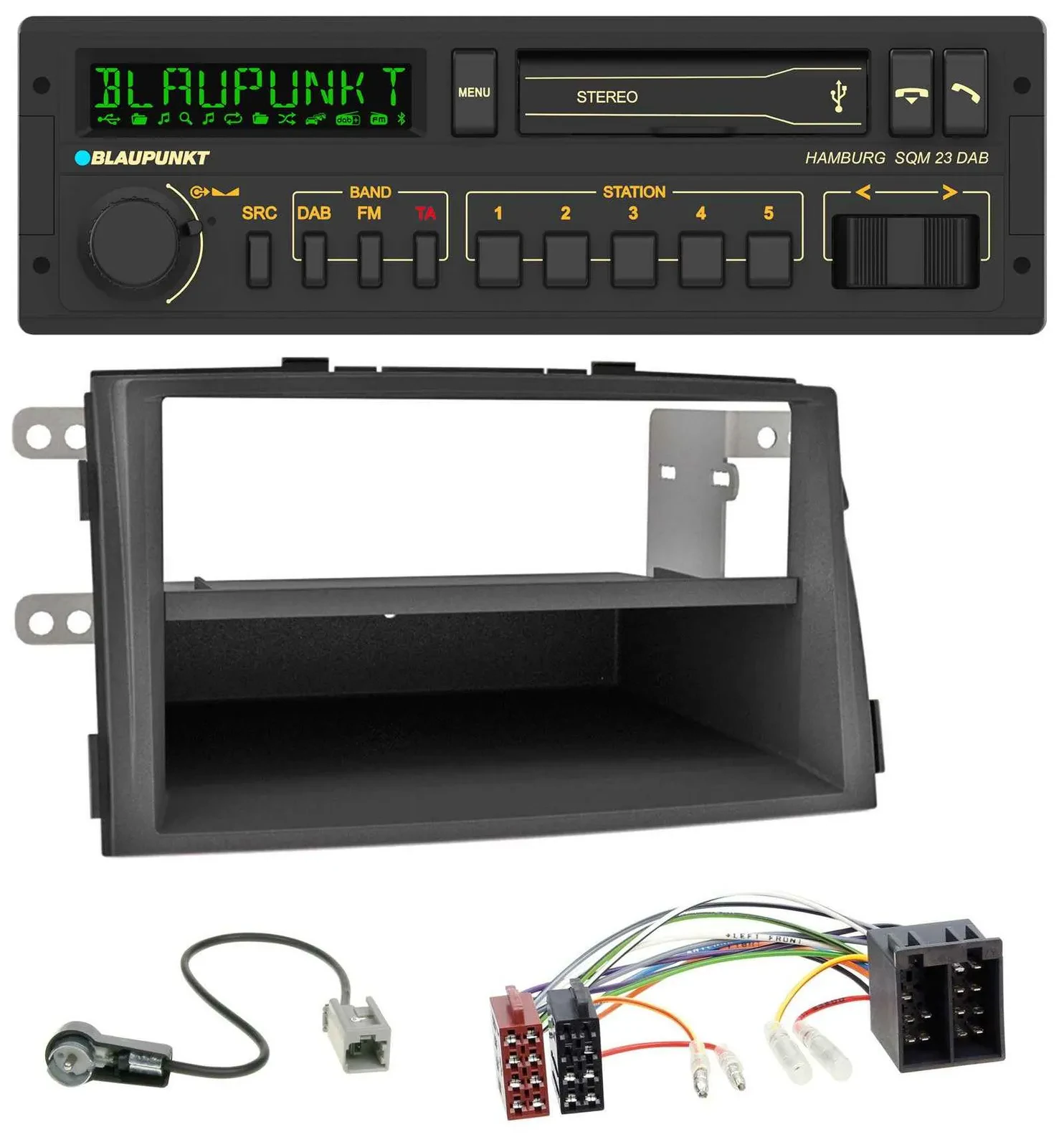 Blaupunkt USB DAB Bluetooth MP3 Autoradio für Kia Sorento II (XM, 2009-2012)