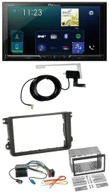 Pioneer 2DIN DAB USB MP3 Bluetooth Autoradio für VW Caddy Golf 5 6 Jetta ab 2003