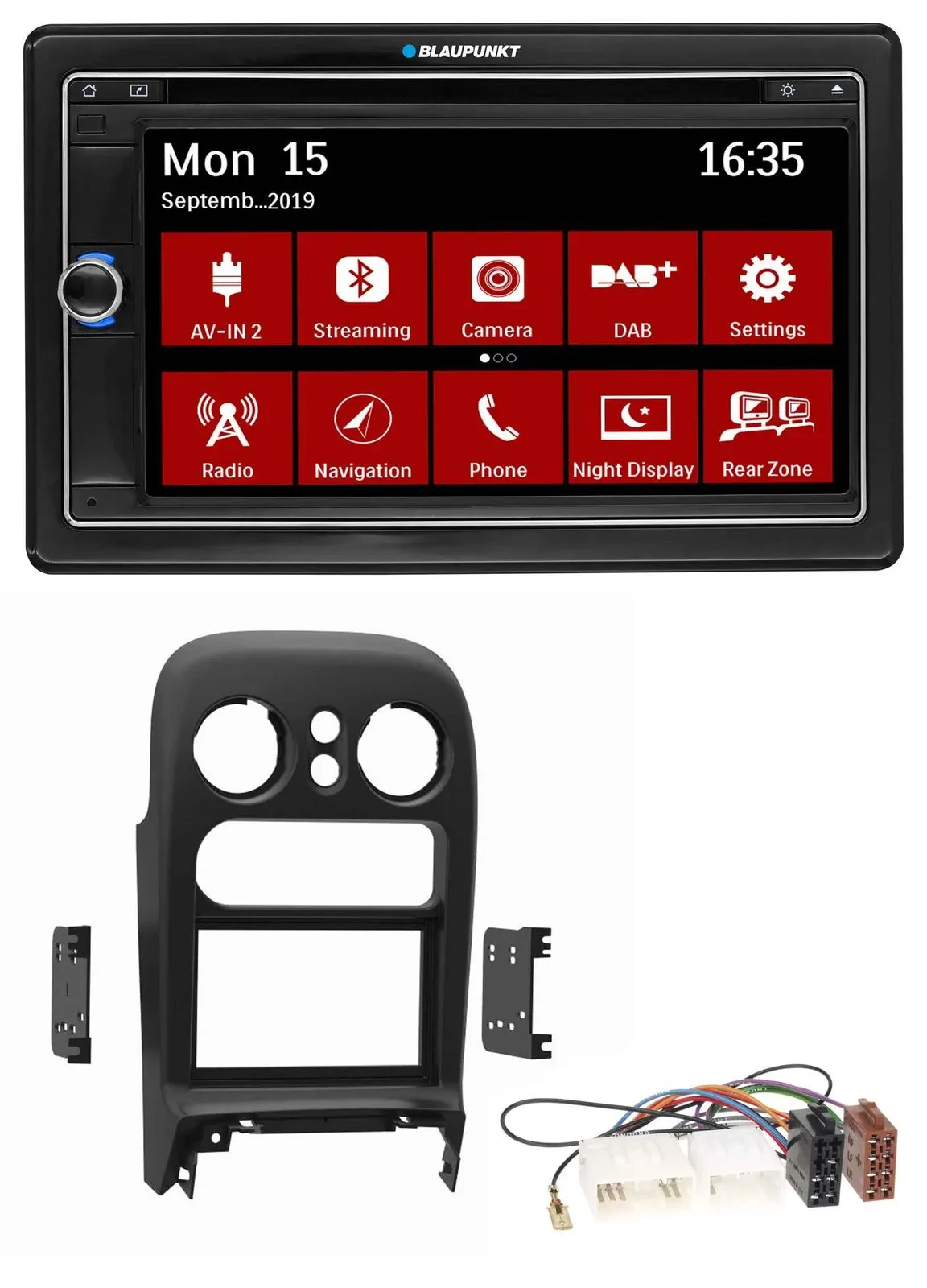 Blaupunkt Bluetooth DAB 2DIN USB DVD MP3 Autoradio für Mazda MX-5 (1994-1997)