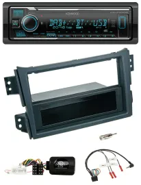 Kenwood Bluetooth Lenkrad DAB USB Autoradio für Opel Agila B Suzuki Splash 2008-