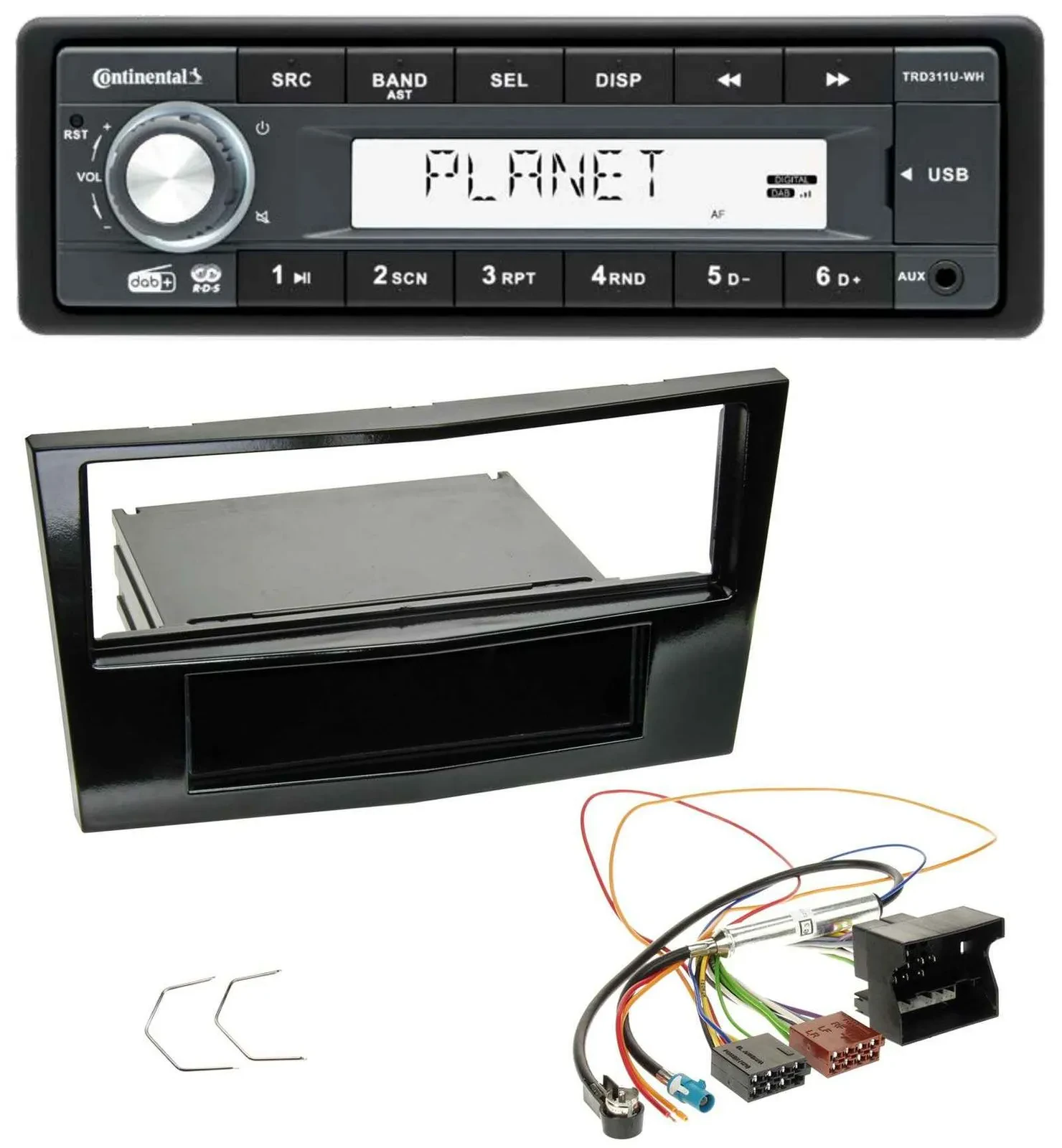 Continental MP3 AUX USB DAB 1DIN Autoradio für Opel Astra H Corsa D Zafira B ab