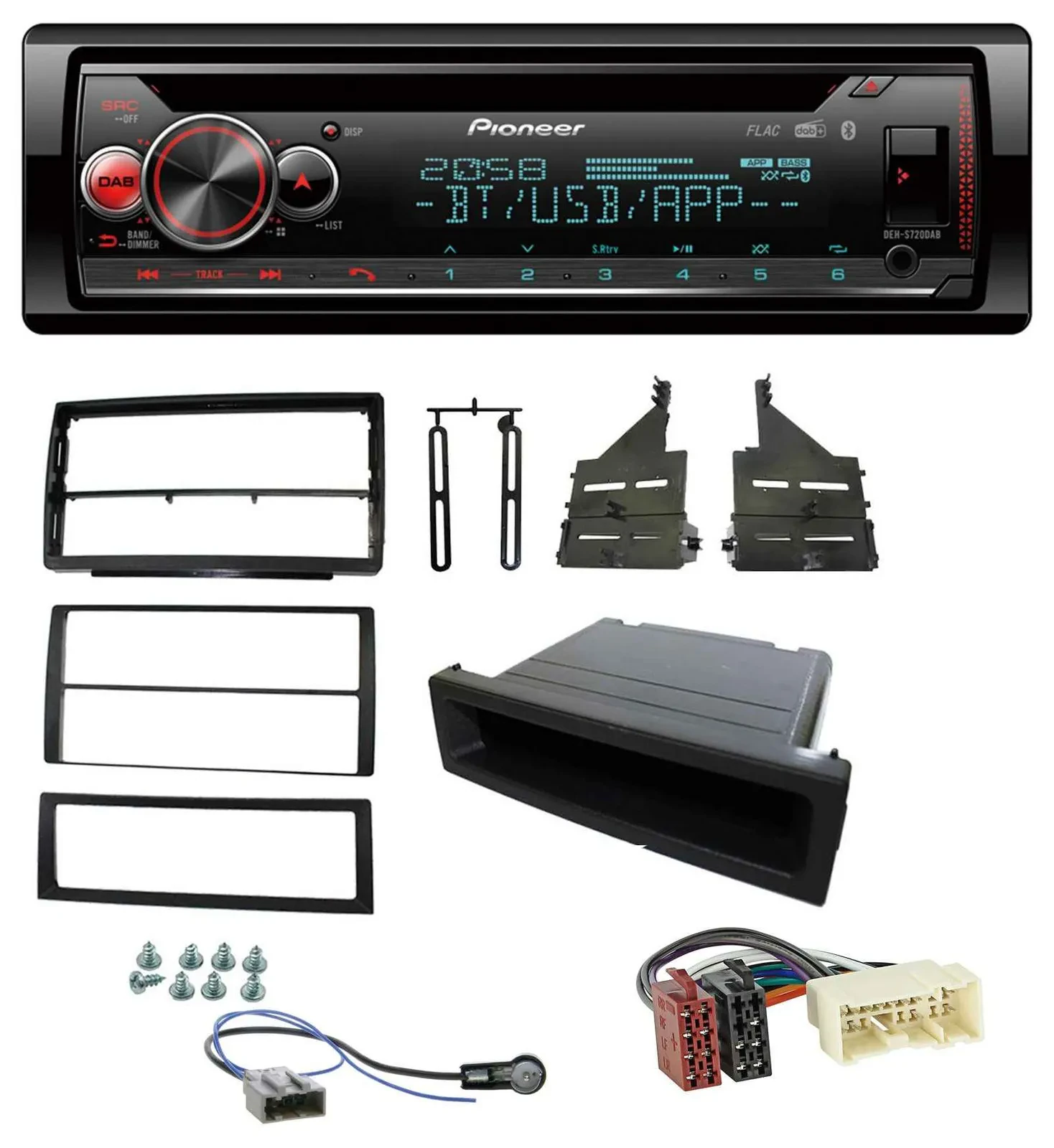 Автомагнитола для Nissan Altima (L31, 2005–2006) Pioneer CD/MP3, DAB, Bluetooth, USB