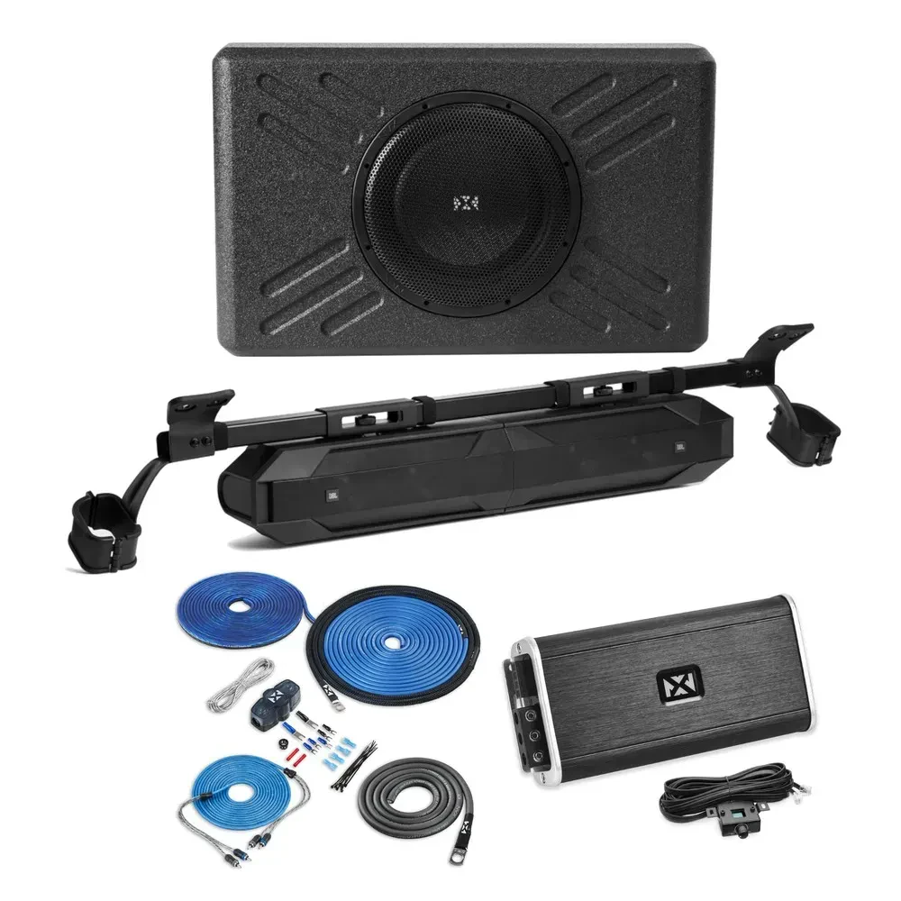 Усилитель мощности для Ford Bronco 2021–2023 NVX FRDBRO18808J 12" Sub Enclosures + Sound Bar, с комплектом проводки (набор)