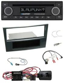 Blaupunkt Lenkrad Bluetooth DAB CD USB Autoradio für Opel Corsa D Schwarz 09-14