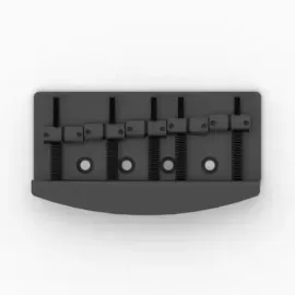 Hipshot Vintage 5-String Bass Bridge, .708" Spacing, Black 5C500B-708