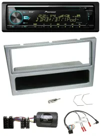 Pioneer DAB Lenkrad CD USB Bluetooth Autoradio für Opel Corsa C 2000-2004 silber