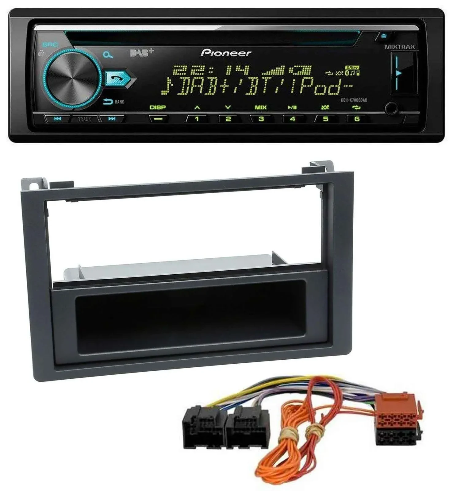 Pioneer DAB MP3 CD USB Bluetooth Autoradio für Saab 9.3 (ab 2006)