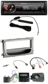 Автомагнитола Pioneer MP3, DAB, 1DIN, USB для Ford Focus, Galaxy, C-Max