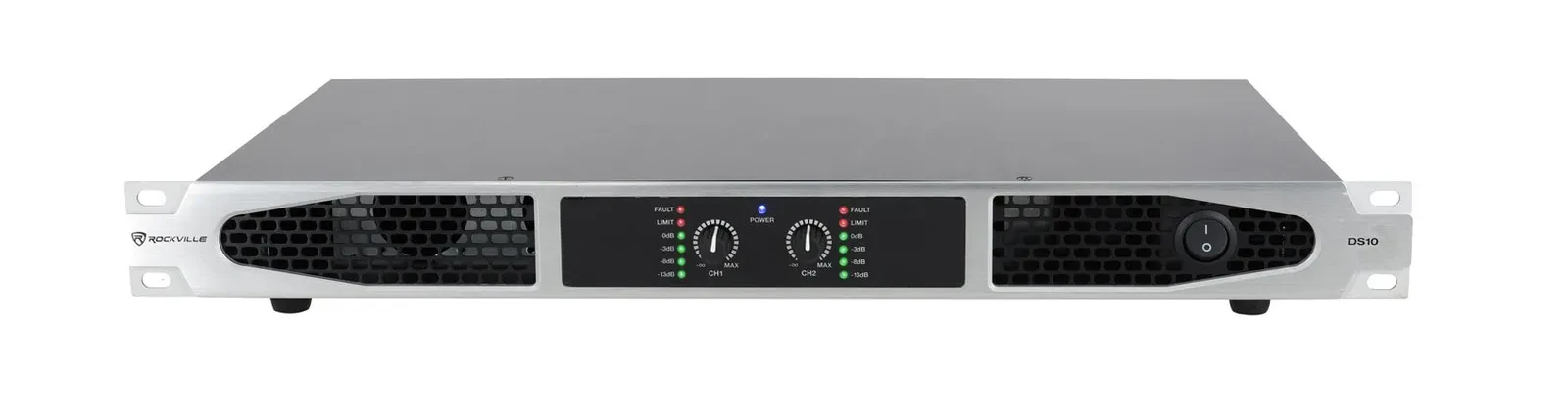 Усилитель мощности Rockville DS10 2-канальный 3500W Peak/900W RMS 1U