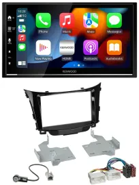 Kenwood DAB USB Bluetooth 2DIN MP3 Autoradio für Hyundai i30 (ab 12)