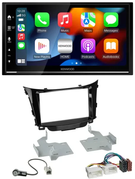 Kenwood DAB USB Bluetooth 2DIN MP3 Autoradio für Hyundai i30 (ab 12)