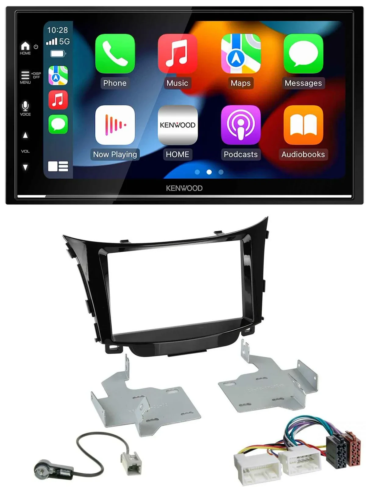 Автомагнитола для Hyundai i30 (с 2012) Kenwood 2 DIN, DAB, USB, Bluetooth, MP3