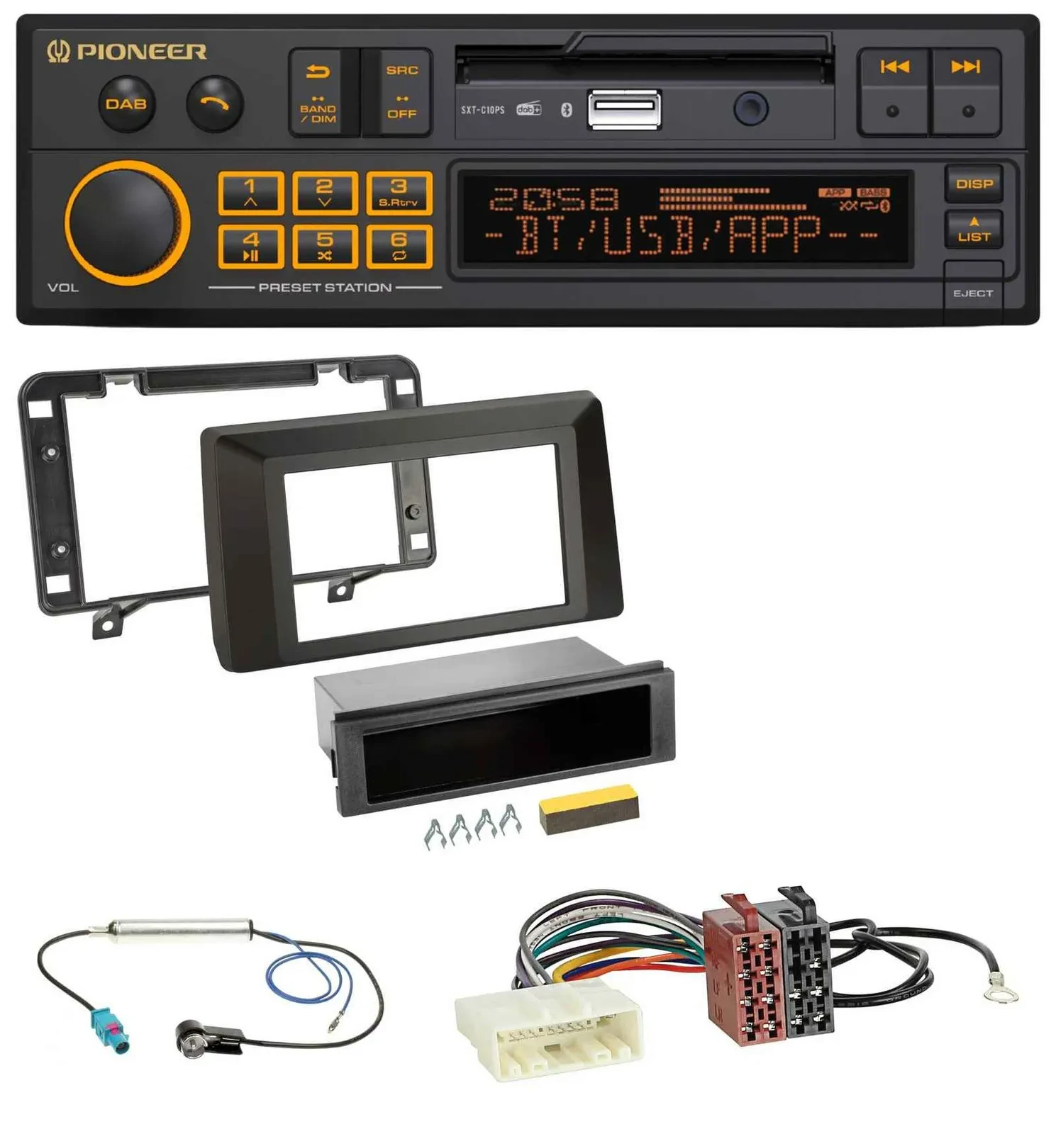 Pioneer DAB MP3 USB Bluetooth Autoradio für Dacia Duster (ab 2021)