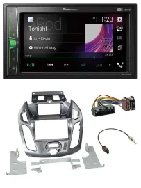 Автомагнитола Pioneer 2 DIN MP3 DAB USB Bluetooth для Ford Transit Connect с дисплеем