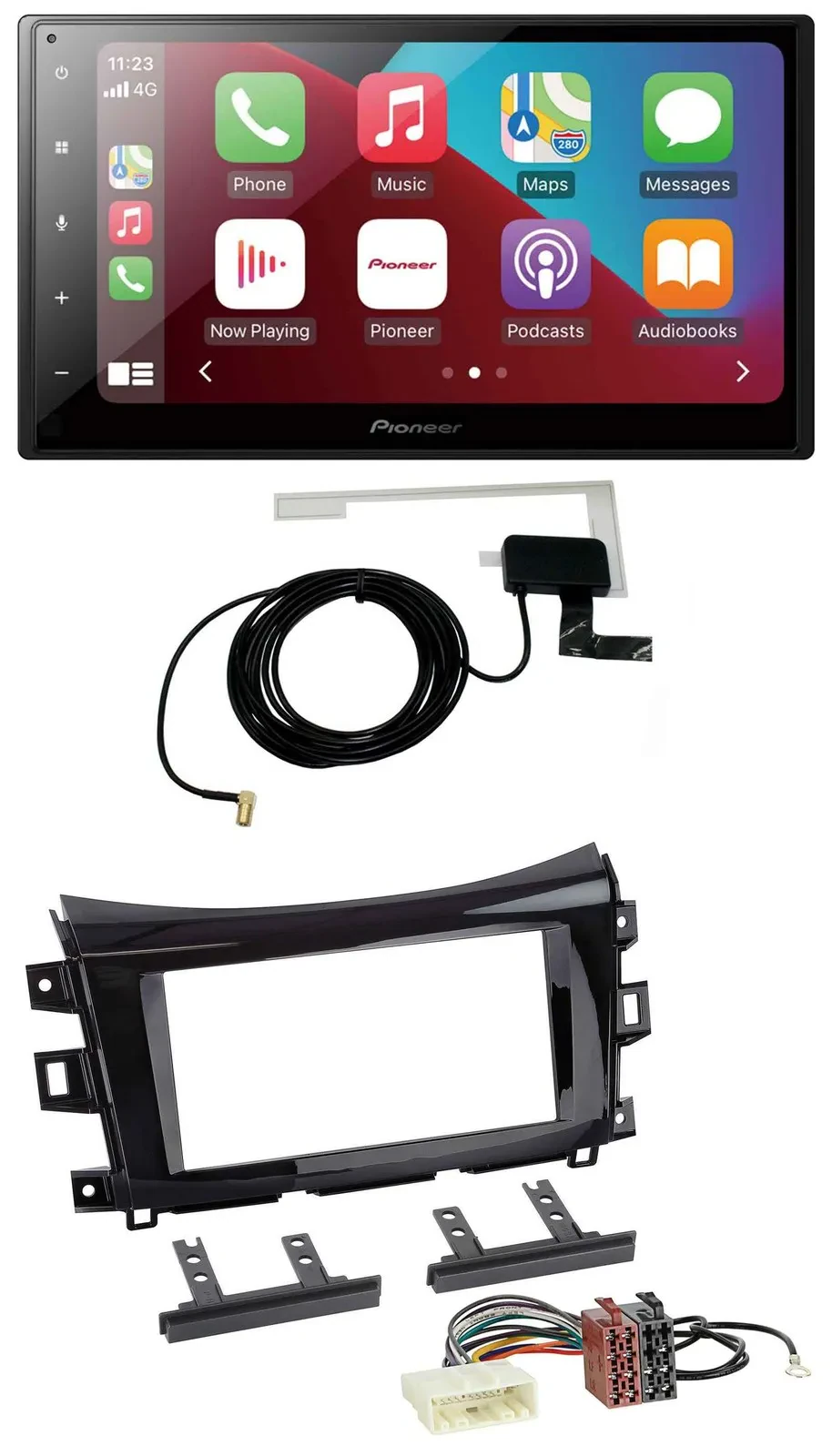 Автомагнитола для Nissan Navara (с 2016) Pioneer 2-DIN, USB, Bluetooth, DAB, MP3