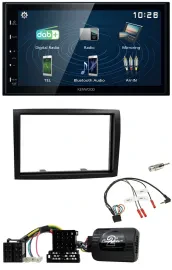 Kenwood 2DIN Bluetooth Lenkrad USB DAB Autoradio für Citroen Jumper Peugeot Boxe