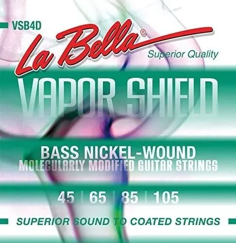 LaBella VSB4D Vapor Shield Bass Strings, 45-105 Round Wound Bass Strings