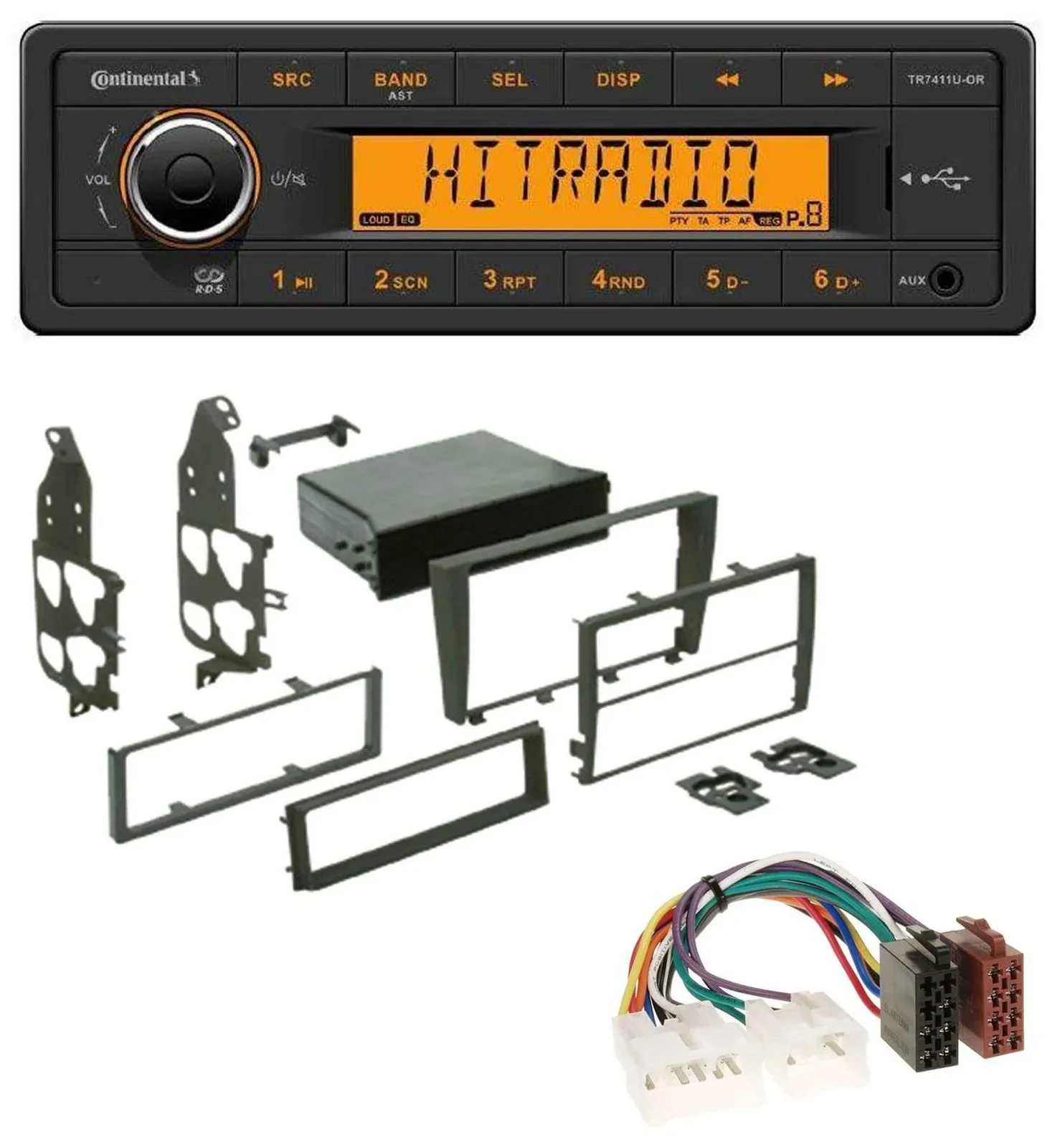 Continental 1DIN USB AUX MP3 Autoradio für Lexus IS 300 (XE1, 2001-2005)