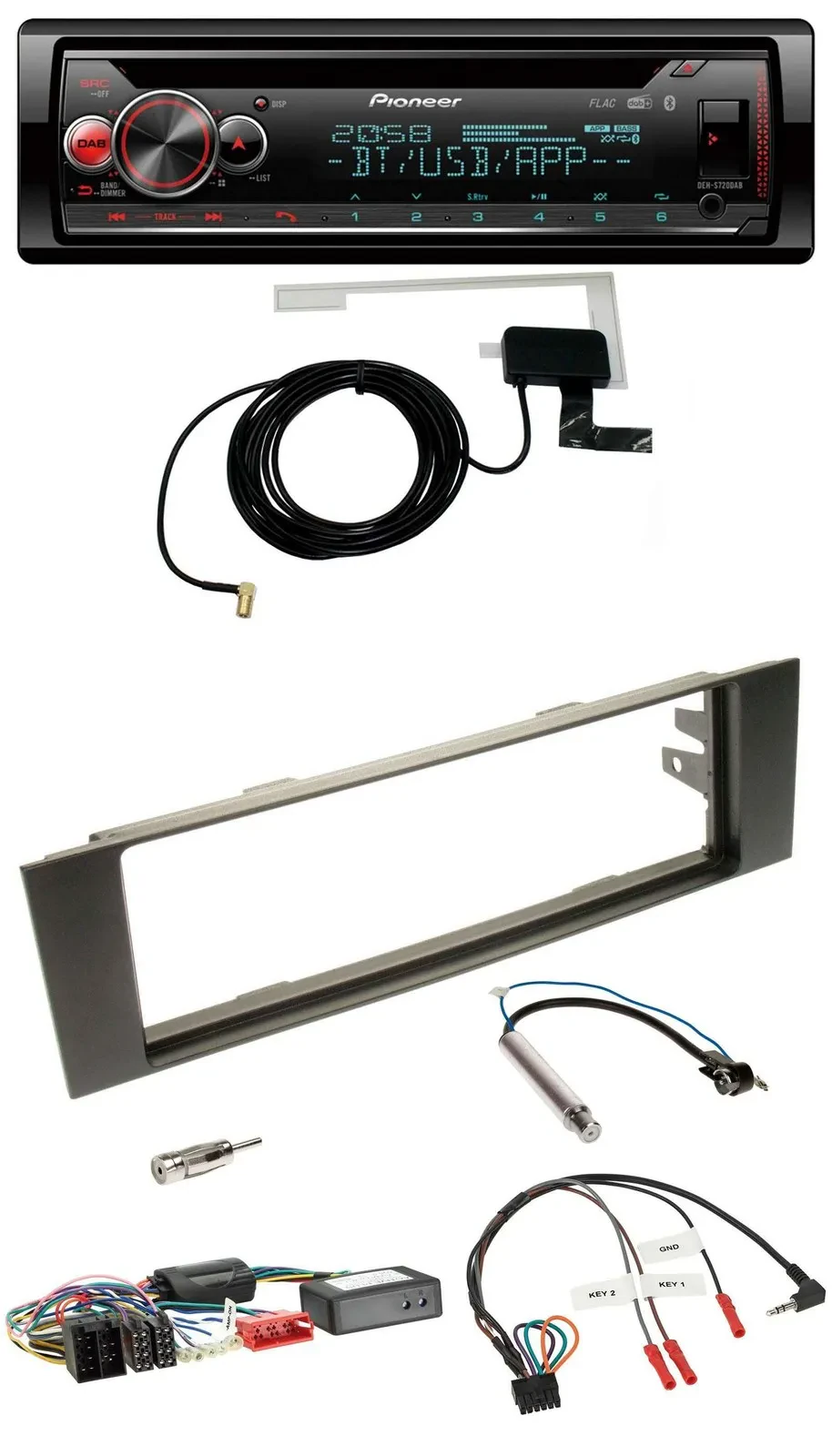 Автомагнитола Pioneer CD, DAB, USB, Bluetooth для Audi A3 (2003–2006)