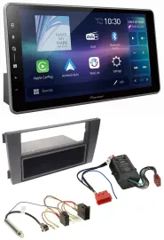 Автомагнитола Pioneer Bluetooth USB DAB MP3 для Audi A6 C5 2001–2005 (Symphony, Bose, активная система)