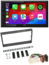 JVC Bluetooth USB MP3 2DIN DAB Autoradio für SSangYong Kyron ab 2005